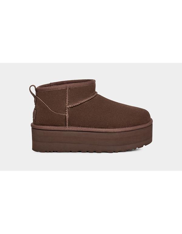 UGG CLASSIC ULTRA MINI PLATFORM BURNT CEDAR