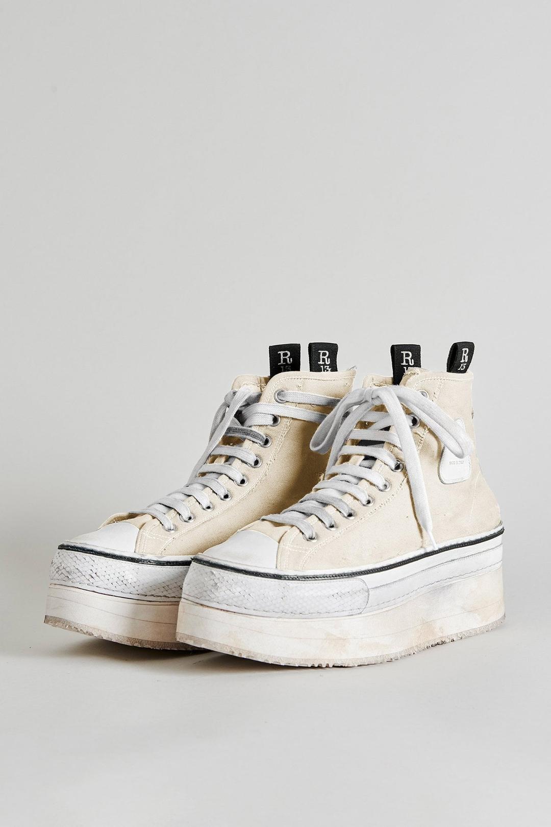 COURTNEY PLATFORM HIGH TOP SNEAKER - ECRU - ECRU / 35 / R13S0071