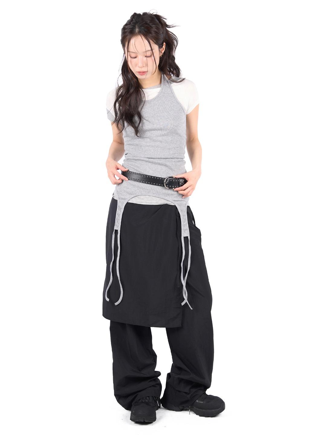 릿킴 NYLON WRAP SKIRT PANTS