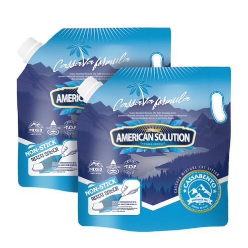 아메리칸솔루션 카사벤토 고양이모래, 5.9kg, 무향, 2개 - 모래 | 쿠팡