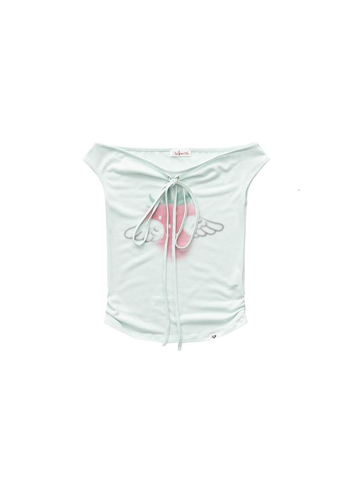 BERRY ANGEL SUMMER OFF SHOULDER TOP MINT