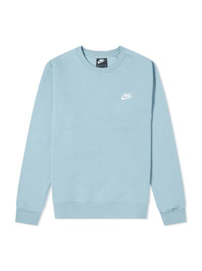 클럽 크루 기모 맨투맨 BV2662-424 파스텔 블루