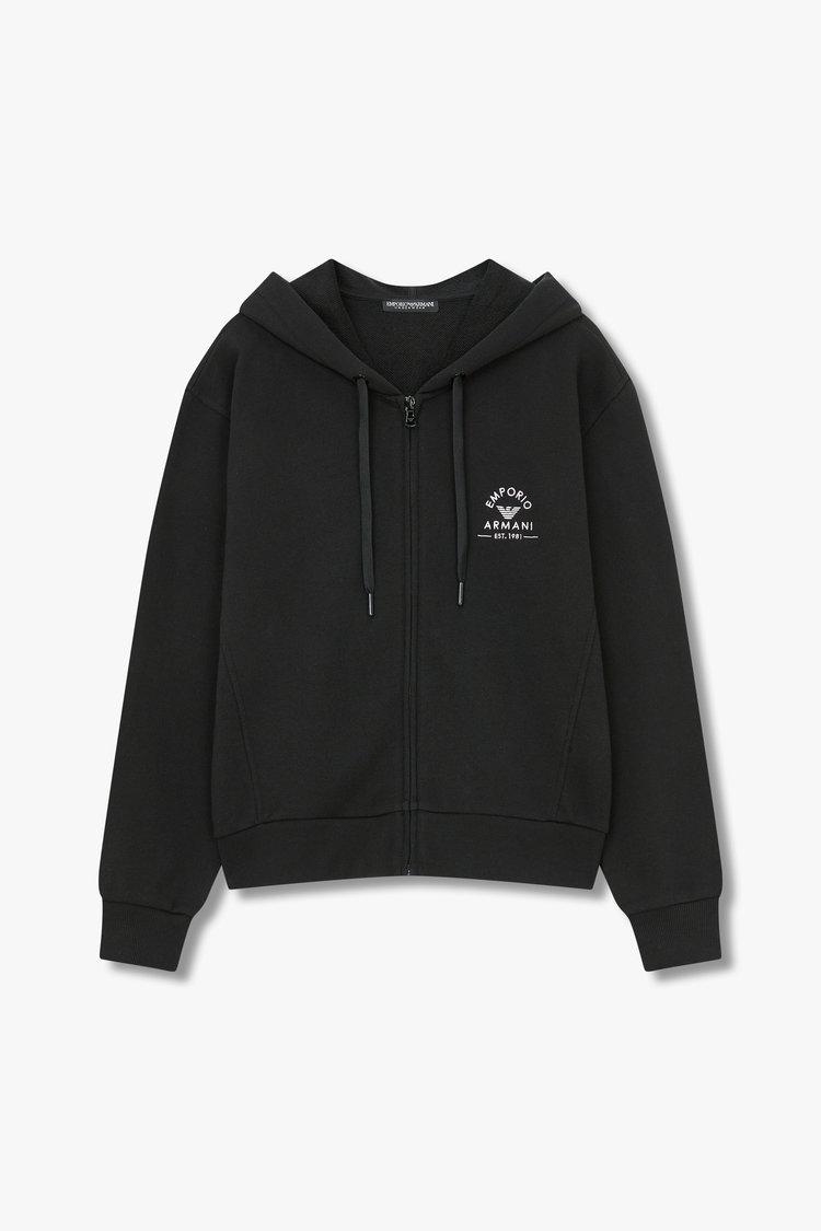 여성 이글 로고 라운지 후드 집업