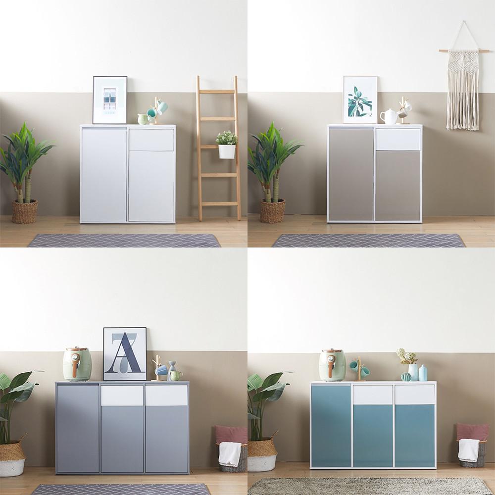 이케아 2칸, 3칸 휴지통 휴고 수납장 5colors 쓰레기통 분리수거함