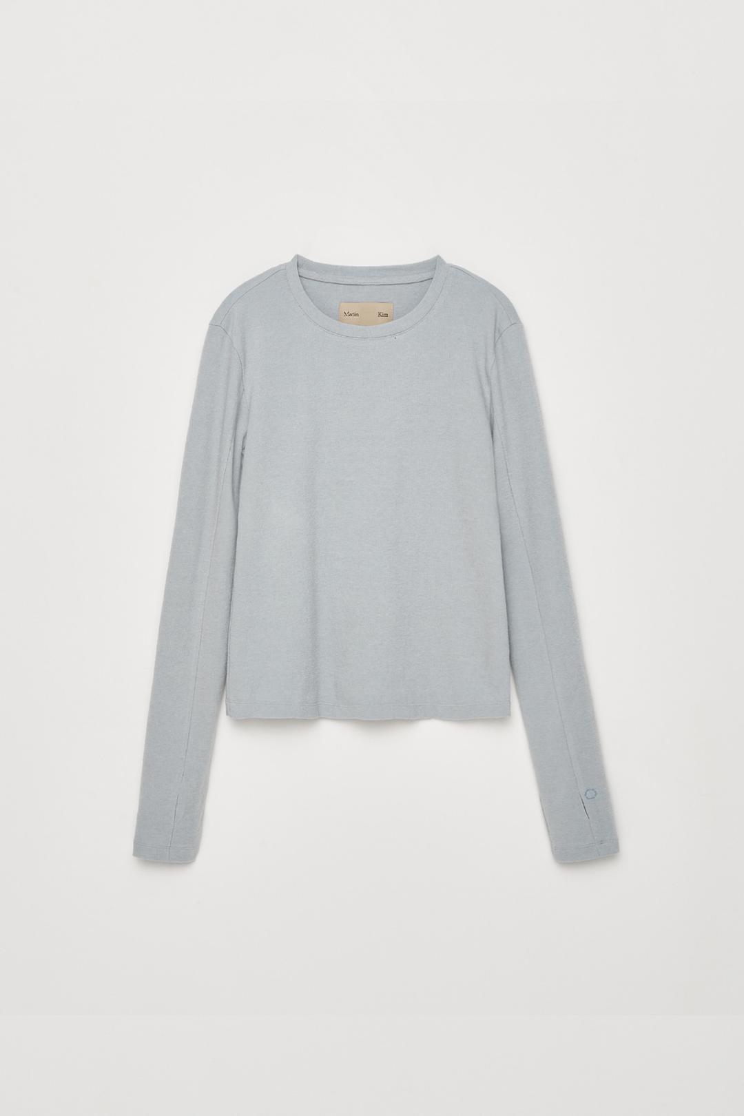 FINGER HOLE BASIC TOP IN SKY