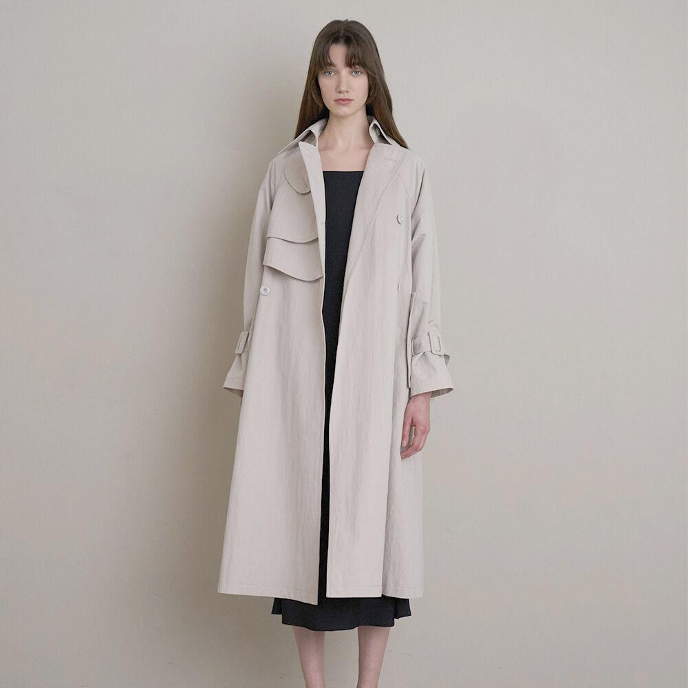 Grey trench coat