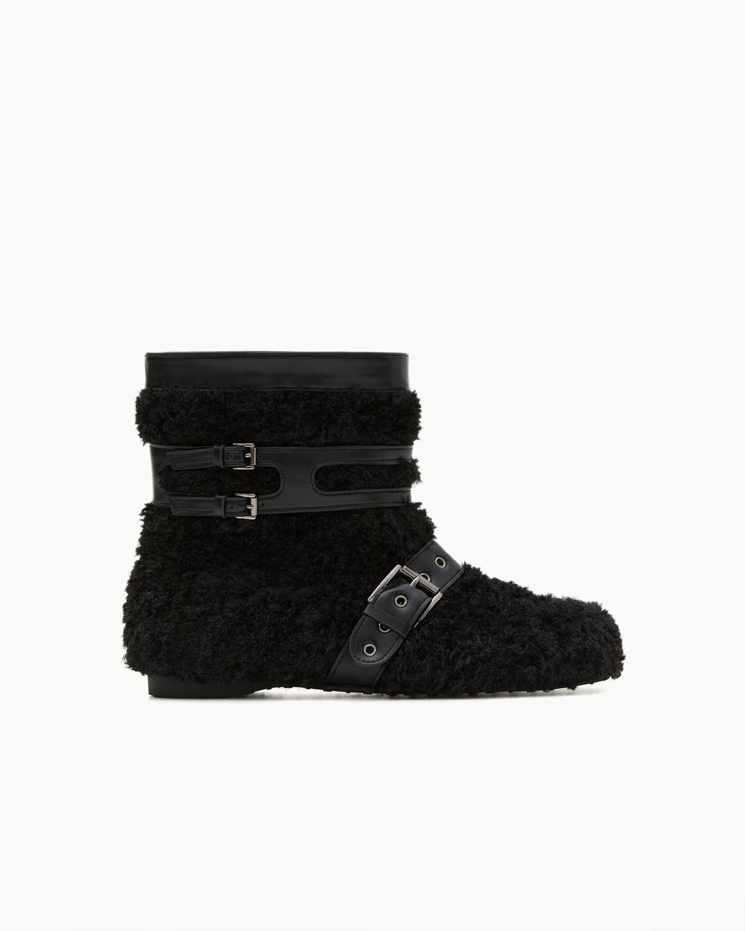 Teddy Buckle Boots / Black