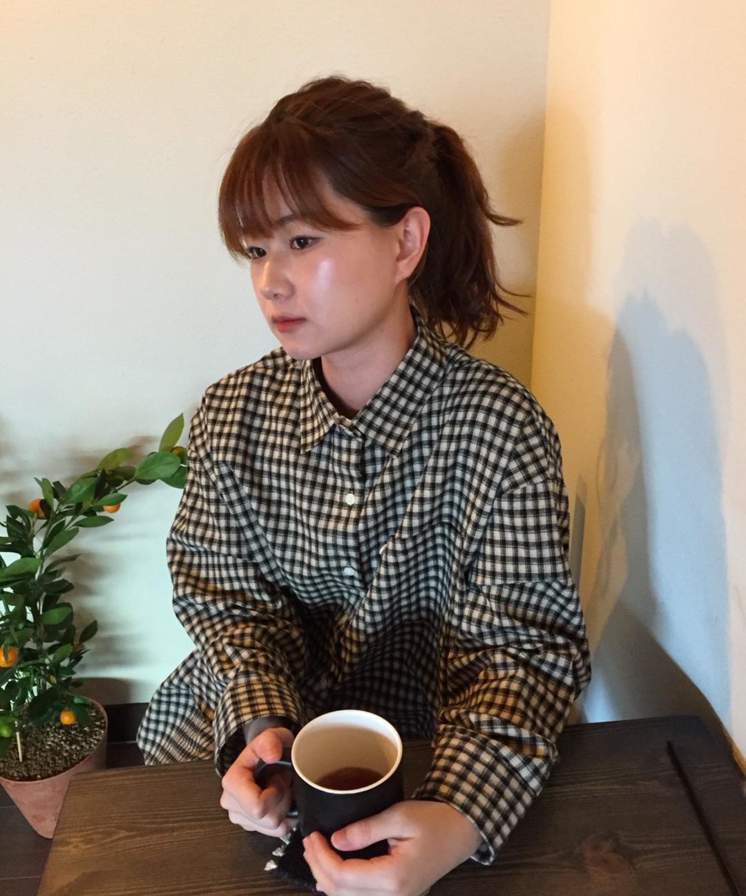 영거스트53 피치기모 루즈체크셔츠