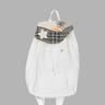 PATCHWORK STRING MINI BACKPACK (WHITE)