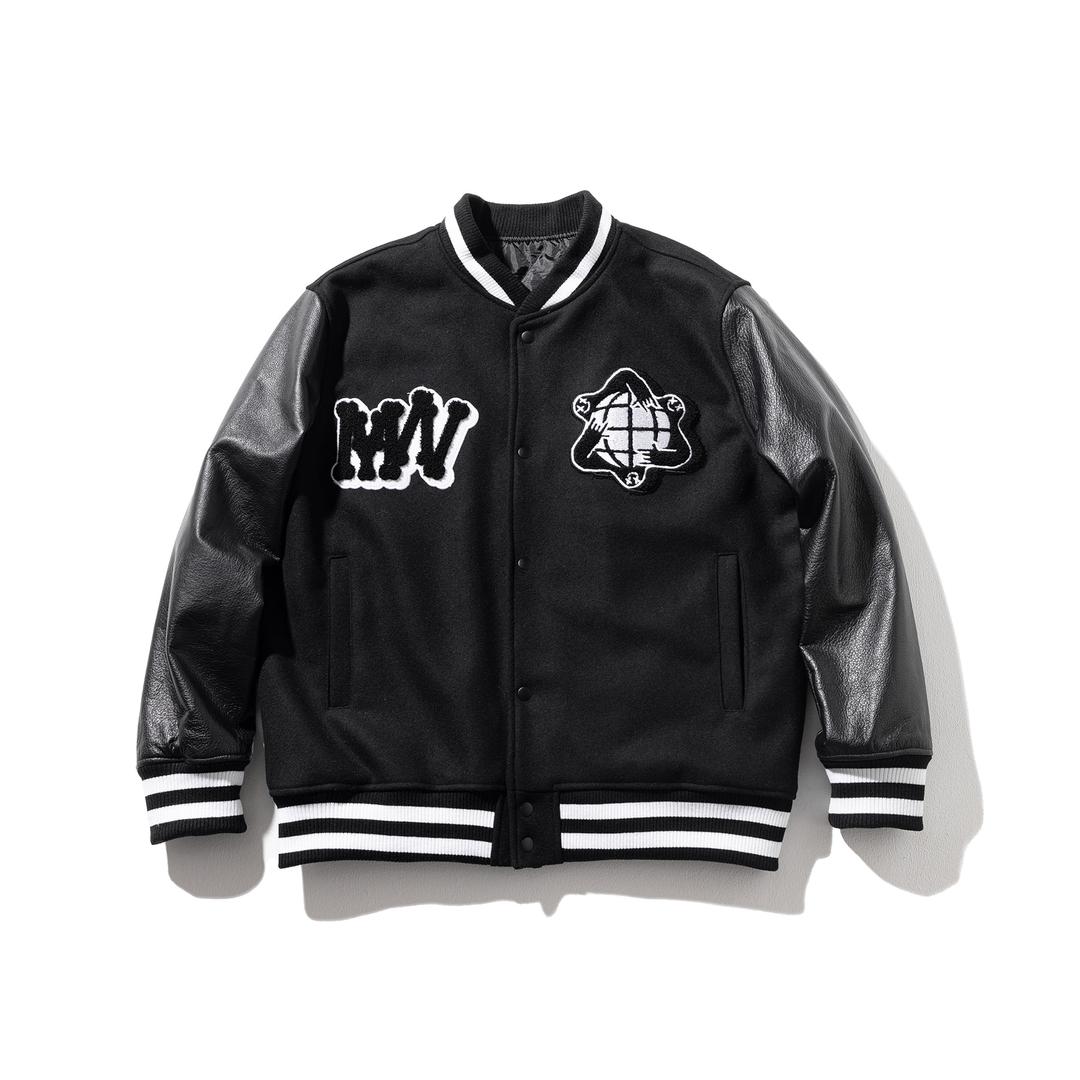 DIVERSITY REAL VARSITY JACKET MWOJK001-BK