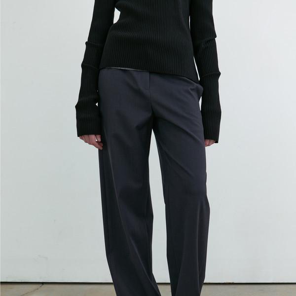 SLEEK CHARCOAL SLACKS