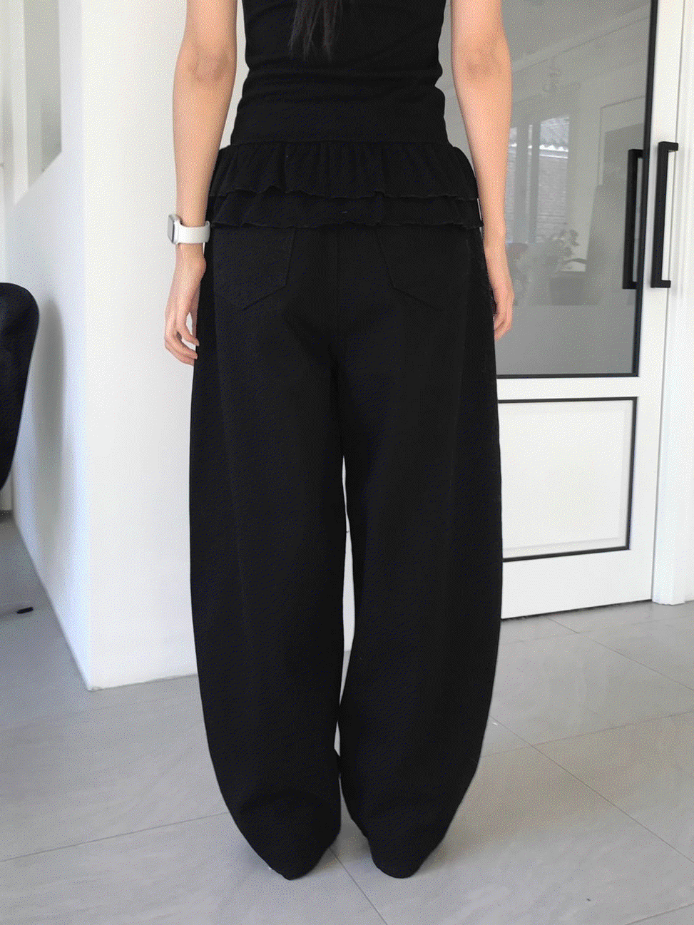 다미 벌룬핏 와이드 면팬츠