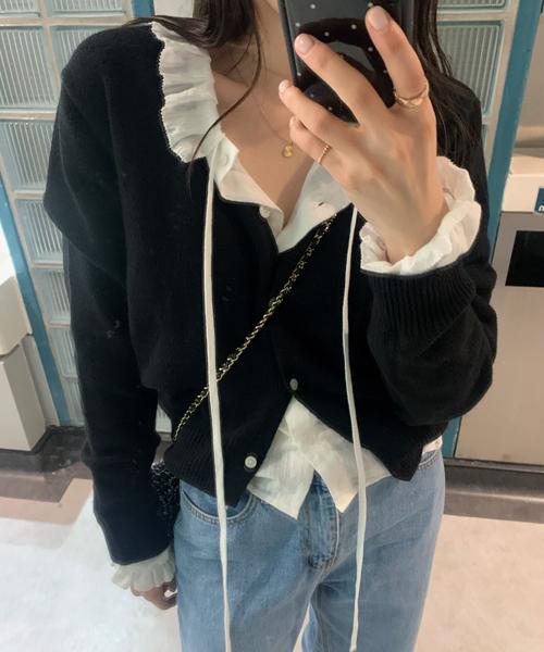 미뉴에트 [울 43%] Curing cardigan (9color)