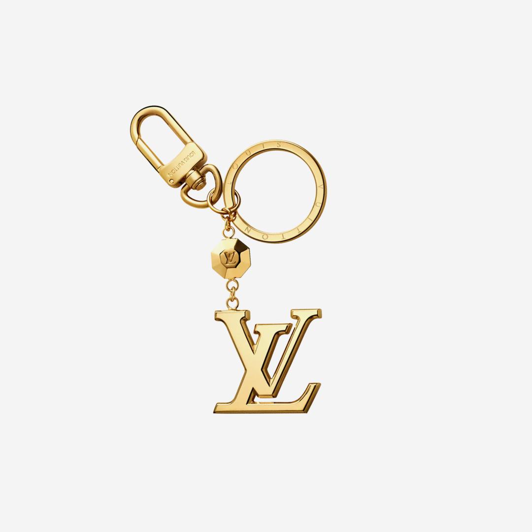 Louis Vuitton LV Facettes Bag Charm & Key Holder Gold