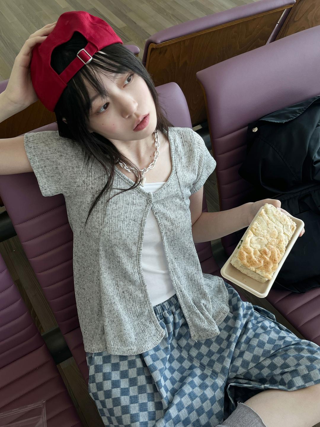 김아홉 린넨 콩 나시 SET