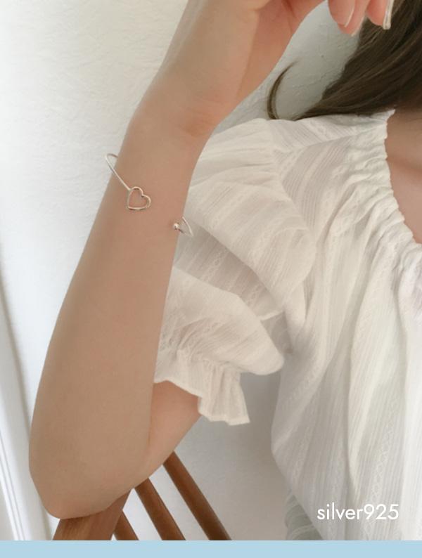 heart bangle (silver925)