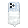 DOUBLE LAYERS CASE-CLEAR BLUE/IVORY