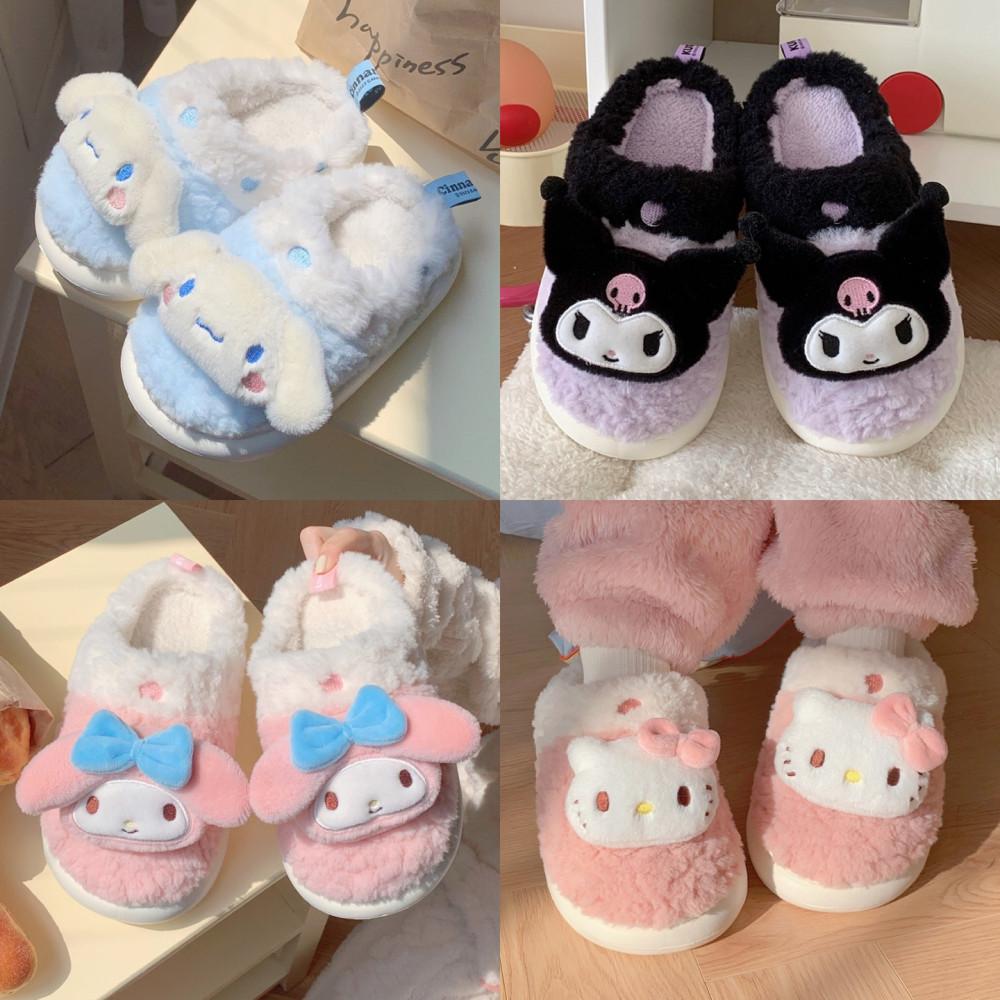 산리오 쿠로미 키티 시나모롤 마이멜로디 귀여운 슬리퍼