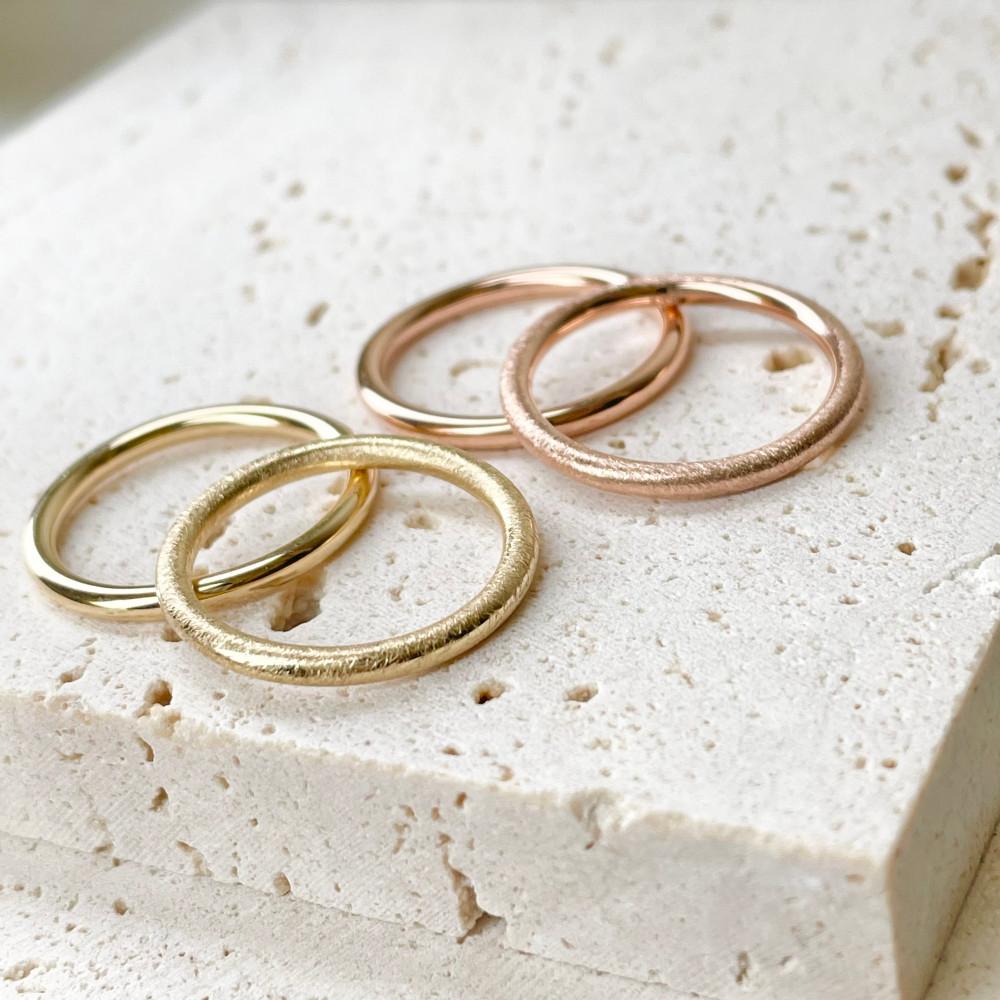 14k18k 2mm 할로우 파이프 민자반지 (14k 13호 기준)