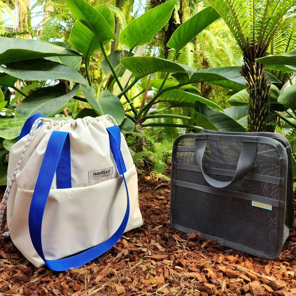 하벨로 투인원 수영가방 수영장 방수 수영복 메쉬 목욕가방