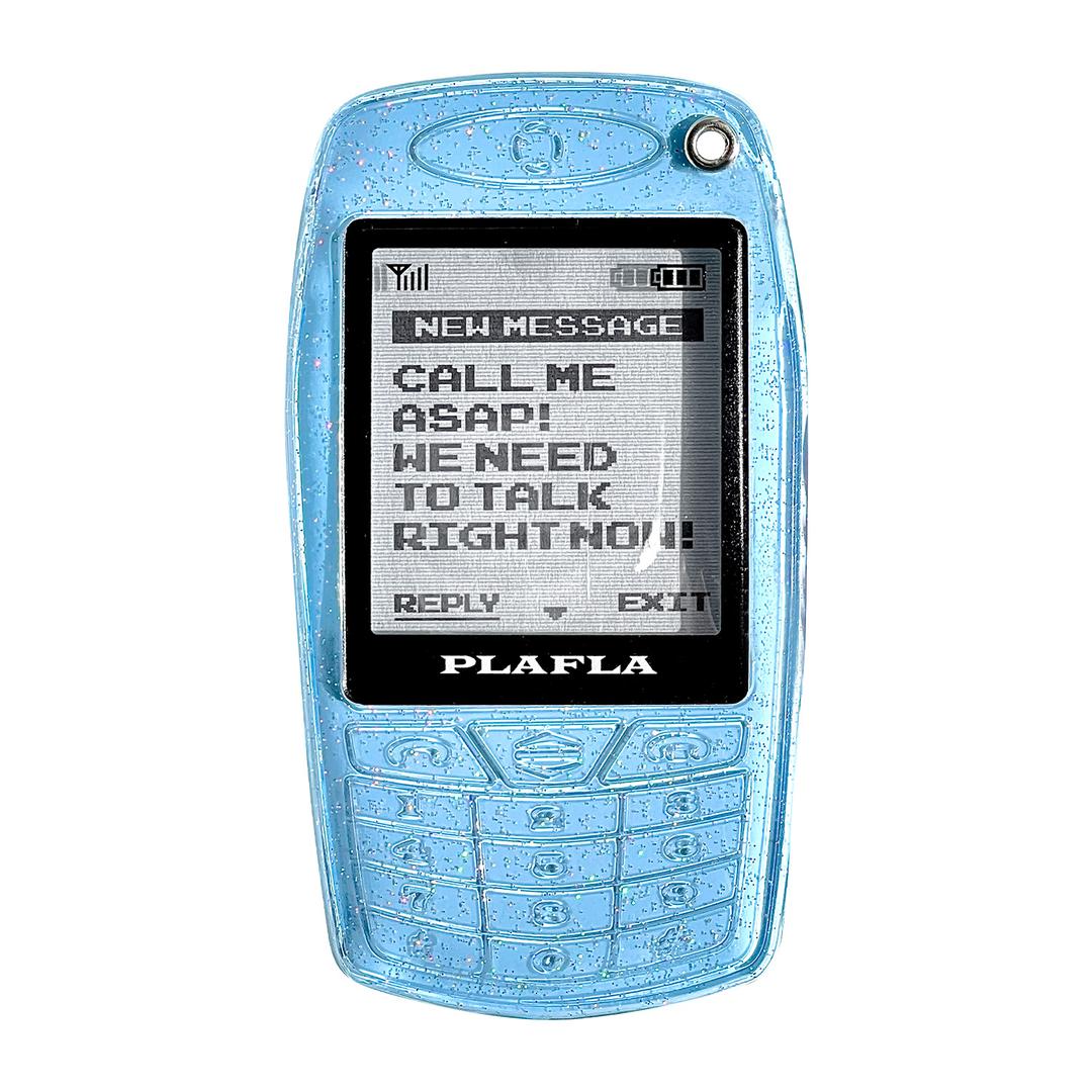 PlaFla Frame Photo Holder 18 Phone Glitter Blue