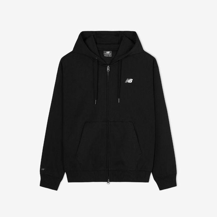 남여공용 에센셜 클래식 후드집업 (SEMI OVER FIT) NBMDF41803 BK