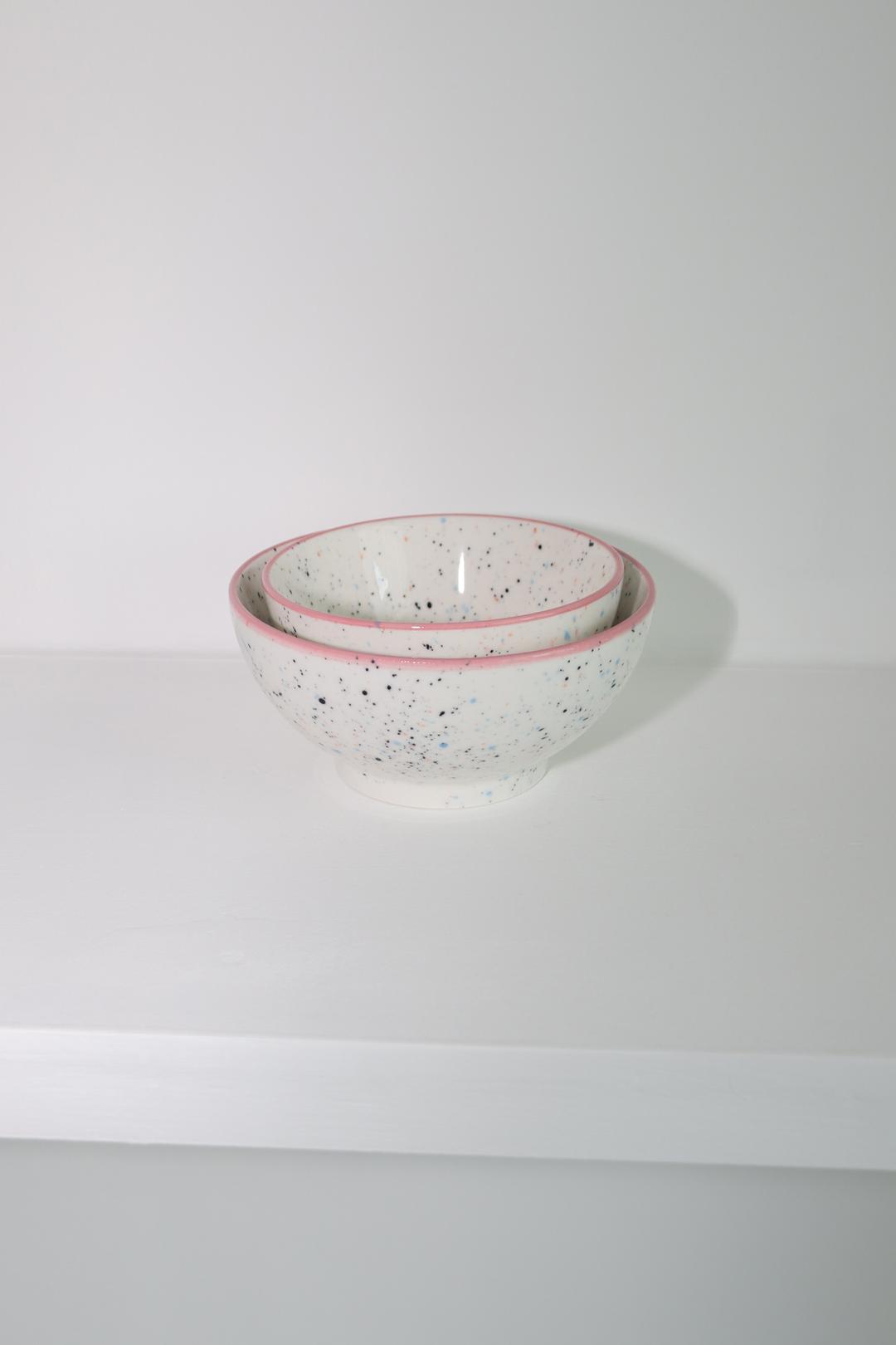 pink line rice&soup bowl