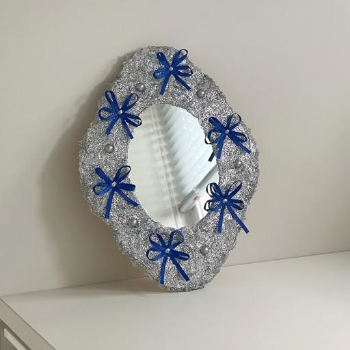 믹스리본미러 펄&블루 벽걸이거울