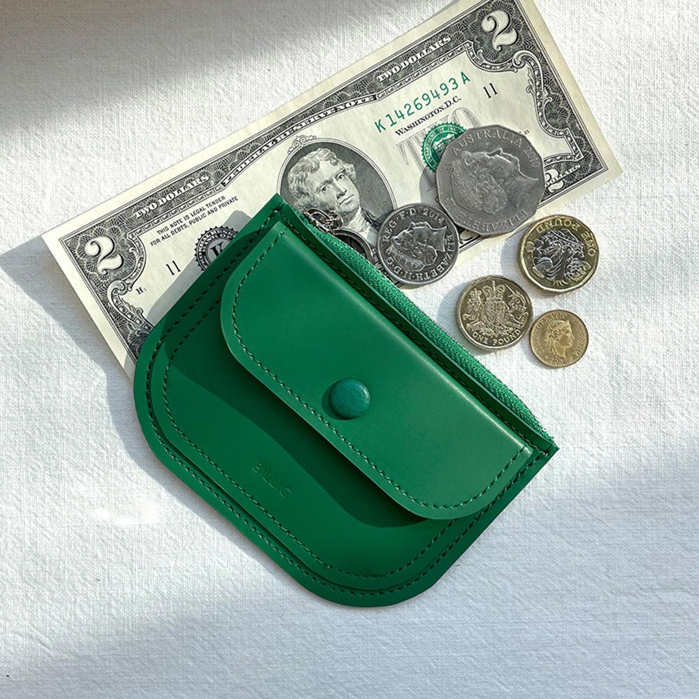빌릭 미아 하프문 지갑 Green 초록색 카드지갑 지퍼지갑 동전포켓