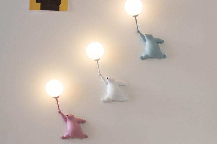 런 베어 1등 벽등 (220V 콘센트겸용)