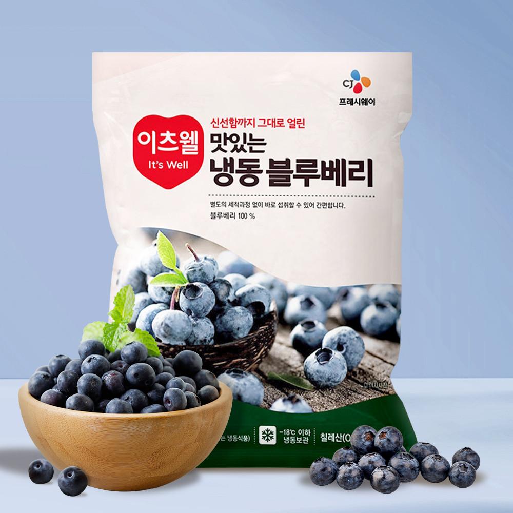 CJ 이츠웰 냉동 블루베리 1kgx4개