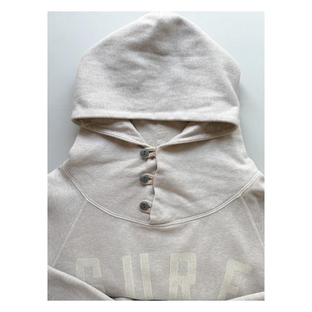 KAPITAL - SURF Hoodie Sweatshirt (Melange Ivory)