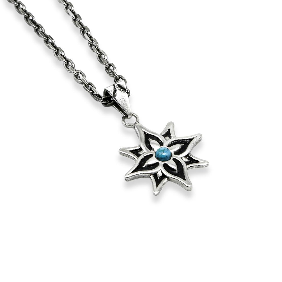 stone mandala necklace