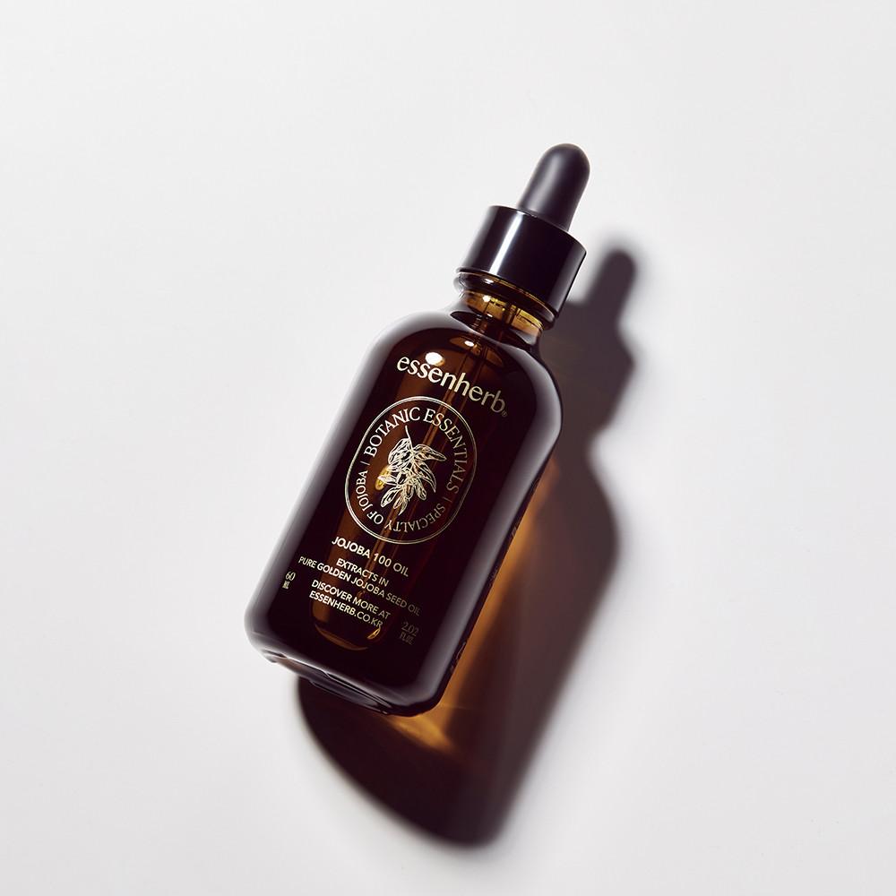 에센허브 비건 호호바 100 오일 비정제 냉압착 60ml