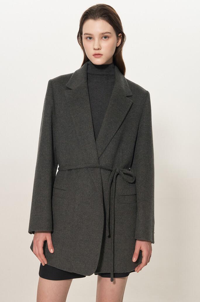 [TIME] 캐시미어 블렌드 핸드메이드 오픈 자켓