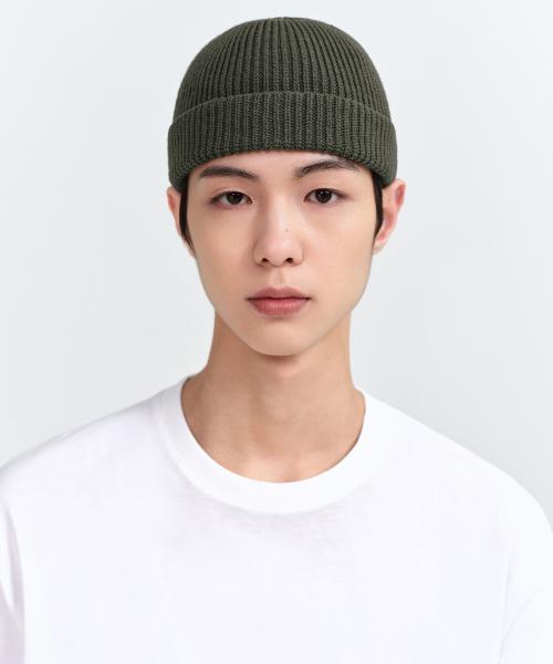 니트 워치 캡 [카키]
