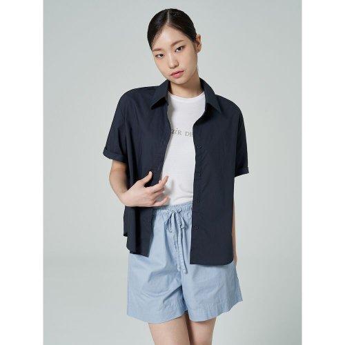 베이직 반소매 셔츠  네이비 (323765HY1R)