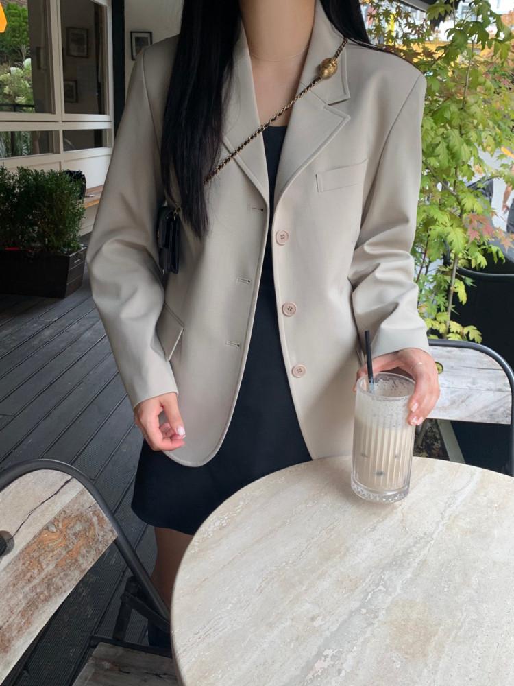 [바로배송] 라운지 자켓 (라이트베이지)