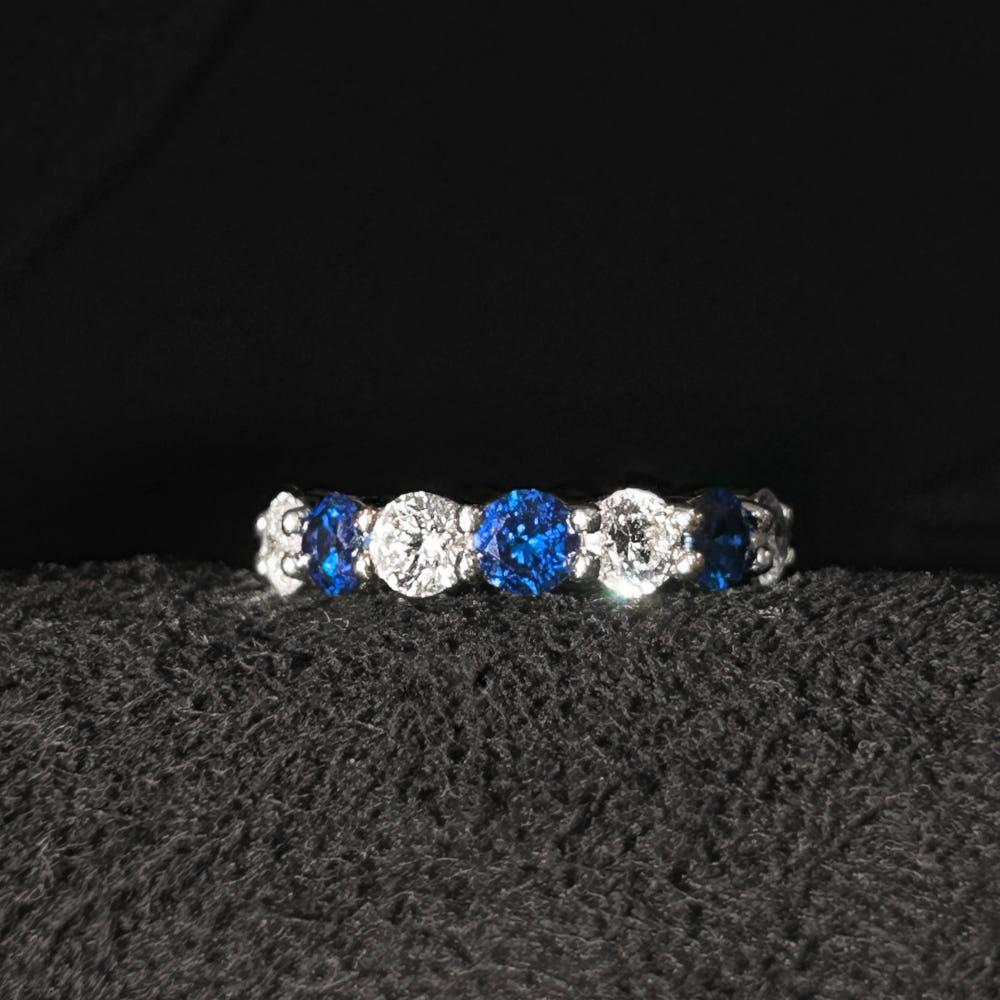 [위프레리] 2컬러 실버 5A 캐롤린 이터니티 링, Silver 5A Carolyn Eternity Ring