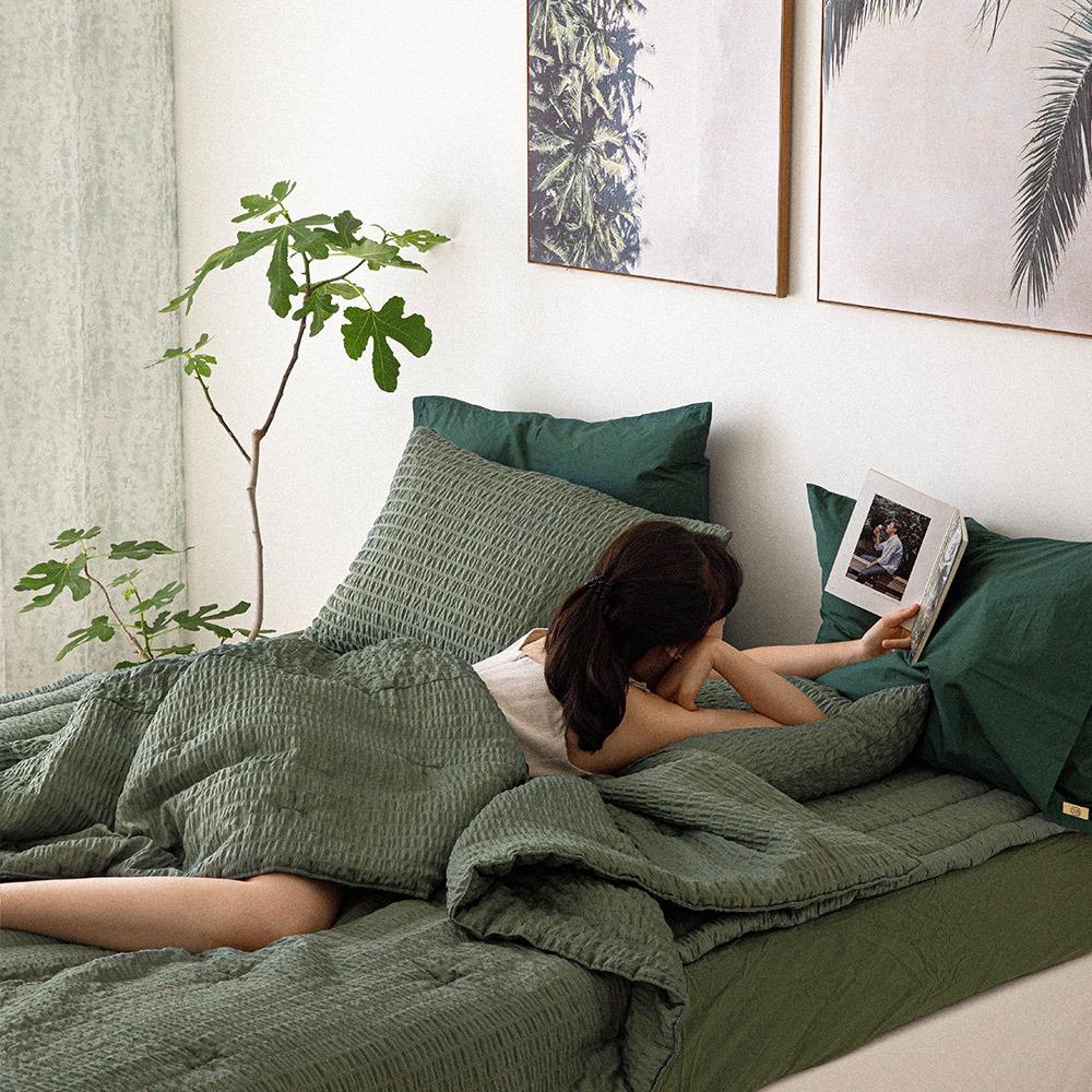 웨이비 뱀부 시어서커 여름 차렵이불 세트 6타입 SS/Q/K