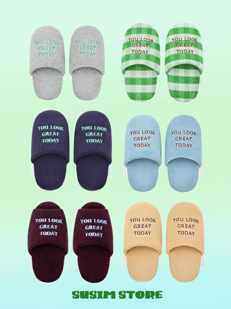 수심 Sunny Day Slippers 써니 데이 홈슈즈 실내 슬리퍼 겨울 층간소음 방지
