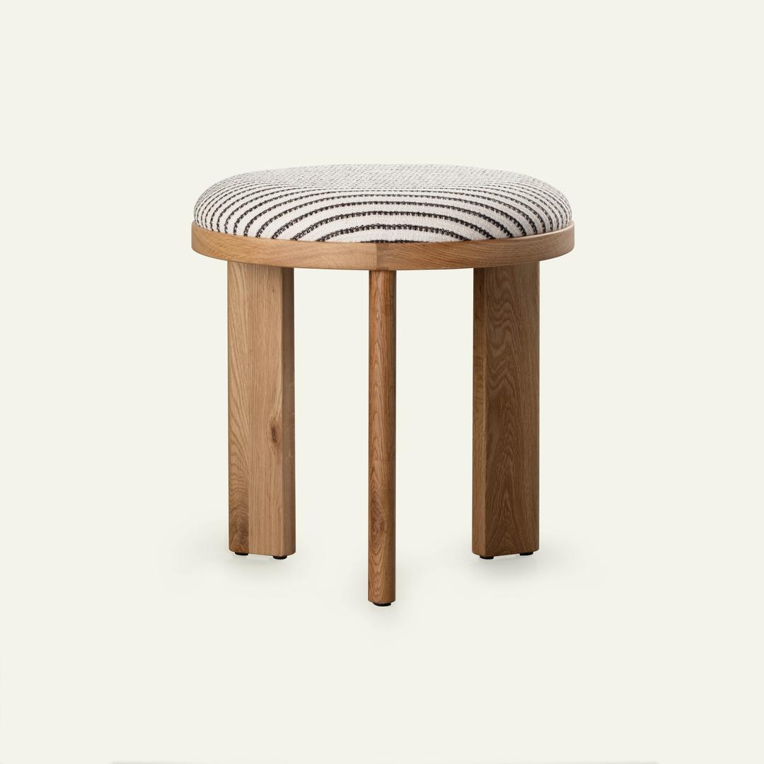 O STOOL_BLACK STRIPE
