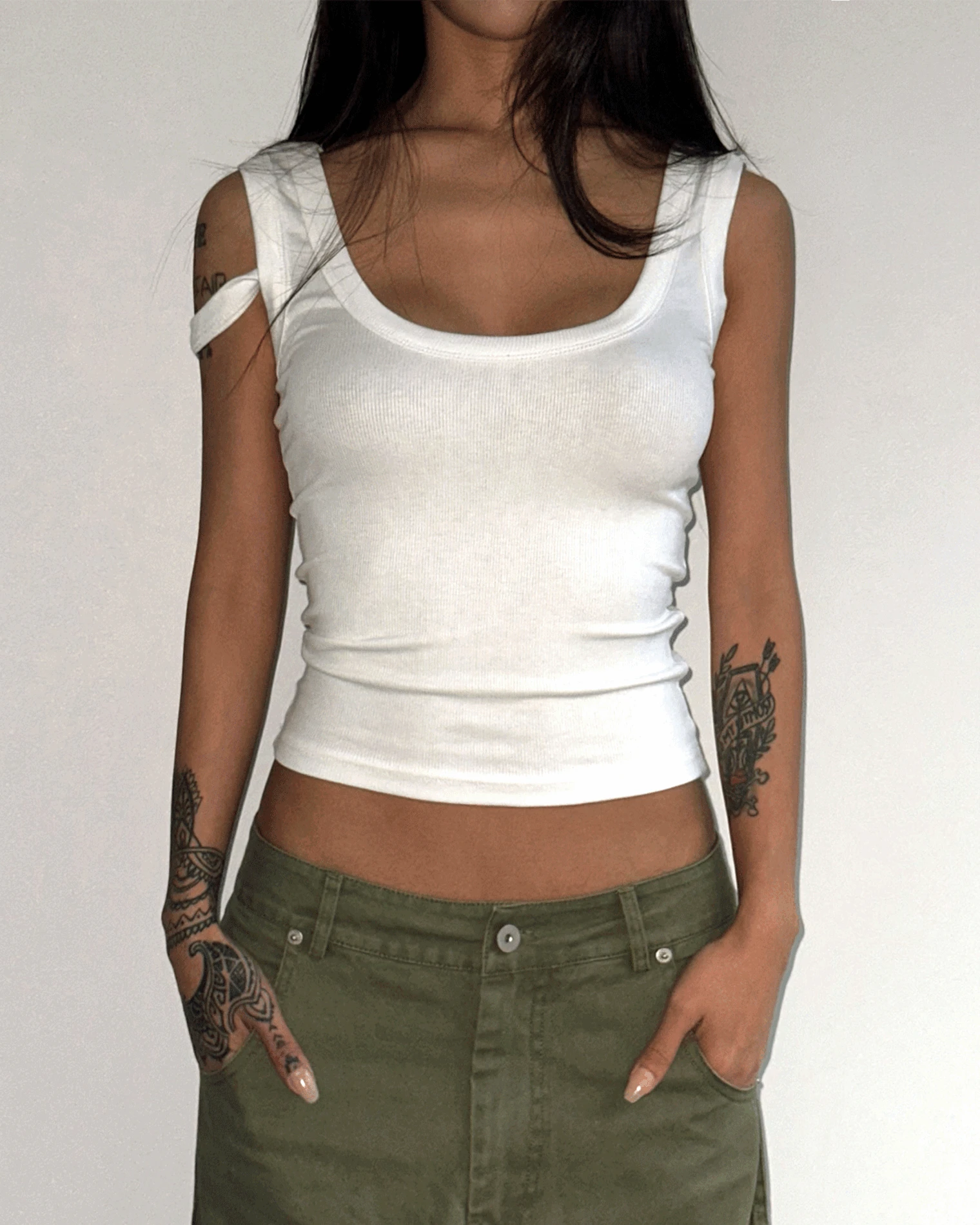 One-Shoulder Strap Sleeveless (5C)