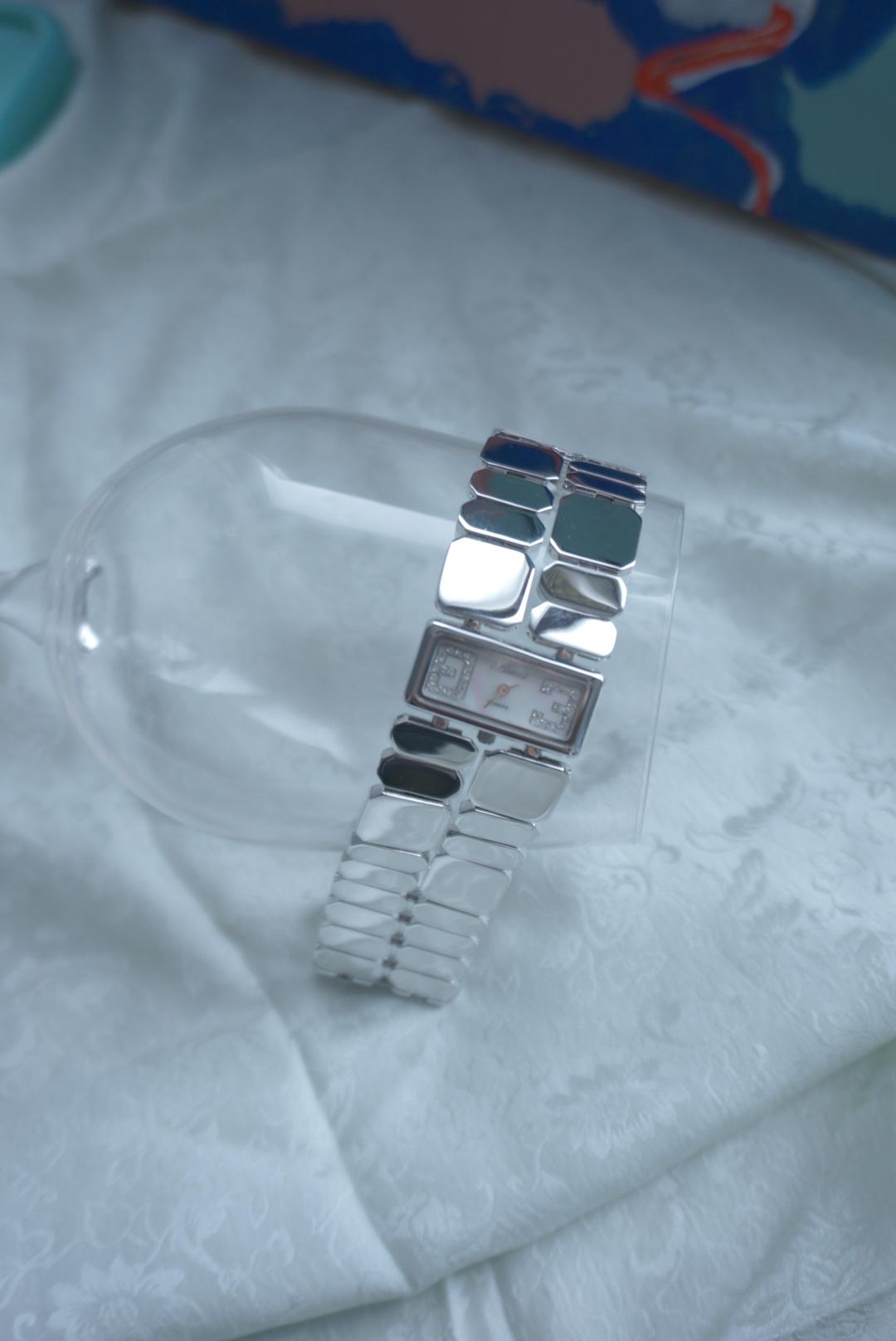 mirror octagonal block watch