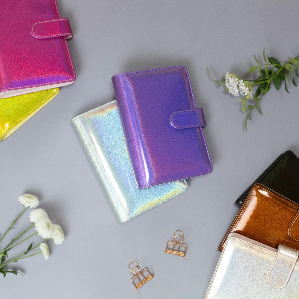 글리터 마카롱 6공 다이어리 커버 바인더 A6 와우샵