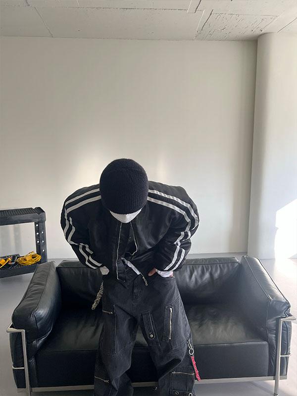 Tapping over fit line jumper (2color)