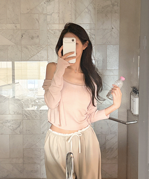 퍼빗 [캡내장] 스무스 스퀘어 쉬폰나시 + 니트 가디건 set - 5color