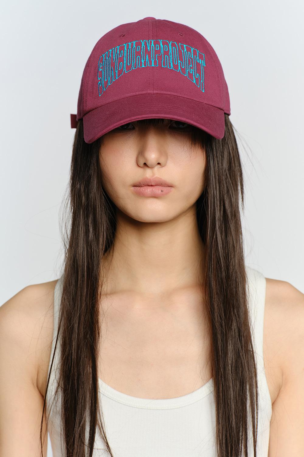 SUNBURN BASIC LOGO CAP, MAGENTA