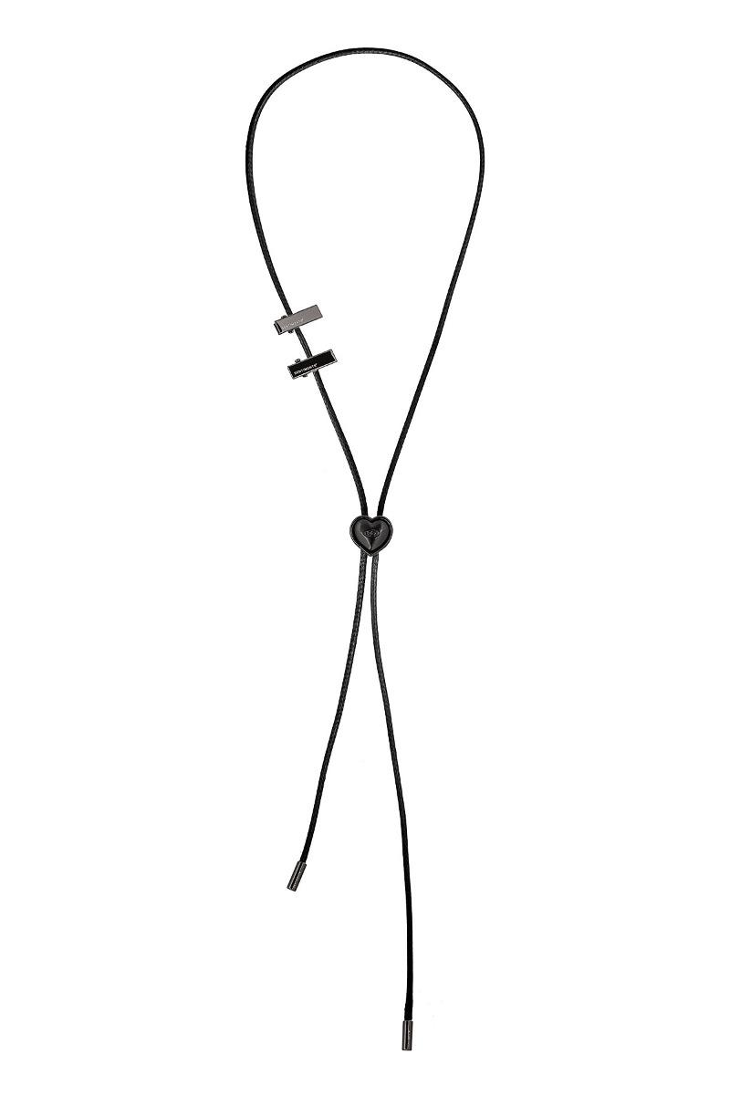NO.483 [BLACK] HEART CODE LOCK NECKLACE