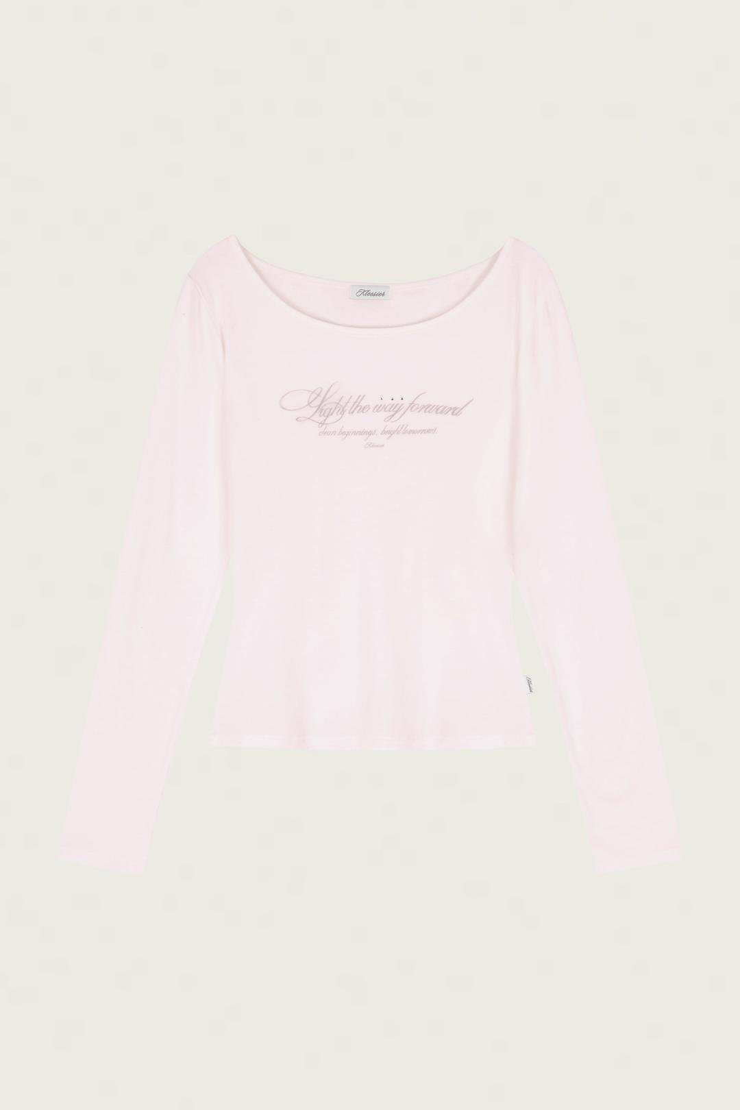 Kleen club letter top, Pink